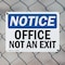 Signmission Exit Sign, Plastic, 14 in W, 10 in H, Office Not An Exit OS-2PACK-NS-P-1014-L-16284 - alternate 2